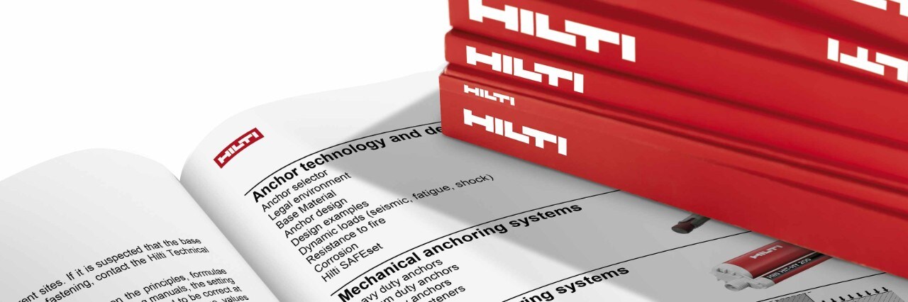 Hilti technical literature anchors