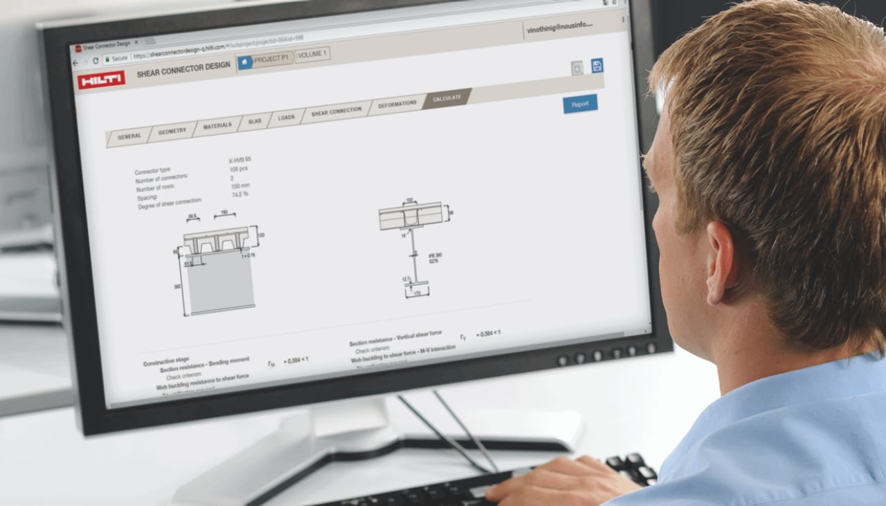 Software Hilti Shear Connector Design
