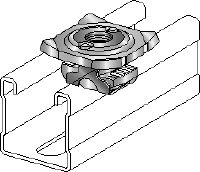 Планка за скоби за тръби MQA-FG Горещо поцинкована (HDG) планка за скоби за свързване на резбовани компоненти към инсталационни шини MQ