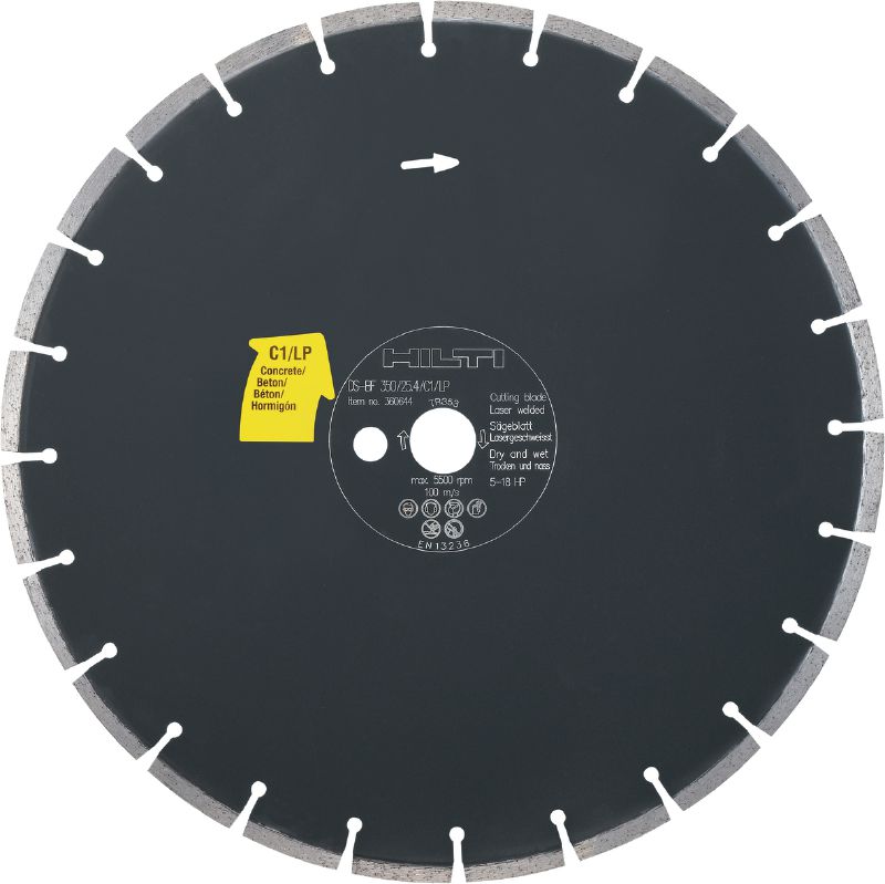 C1/LP диск за подово рязане (за бетон) Висококачествен диск за подово рязане (5 – 18 HP) за машини за подово рязане, предназначен за рязане на бетон