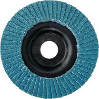 AF-D FT PL SP изпъкнал ветрилообразен диск Висококачествени ветрилообразни дискове с пластмасова подложка за грубо и фино шлифоване на неръждаема стомана, стомана и други метали