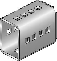 MIC-SC Горещо поцинкован (HDG) конектор, използван с основни плочи MI за свободно позициониране на трегера