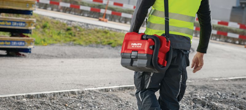 Безкабелна строителна прахосмукачка VC 5-A22 Компактна и безкабелна строителна прахосмукачка за (сухо) почистване на работни места, контейнер с вместимост 3,5 литра Приложения 1