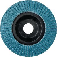 AF-D PL SP изпъкнал ветрилообразен диск Висококачествени, изпъкнали ветрилообразни дискове с пластмасова подложка за грубо и фино шлифоване на неръждаема стомана, стомана и други метали