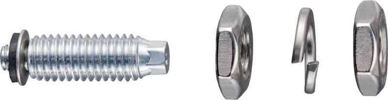 Шпилка S-BT-ER HL Шпилка (неръждаема стомана, метрична или инчова резба) за електрически връзки върху стомана във високо корозивни среди