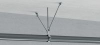 Конектор за скоба на шпилка MQS-H Поцинкован предварително сглобен конектор за скоба на шпилка с увеличено регулиране на ъгъла за свързване на 2 шпилки за широк диапазон сеизмични приложения Приложения 1