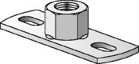 MGL 2-R Основна плоча от неръждаема стомана (А4) за леки натоварвания за закрепване на метрични шпилки с две точки на закрепване