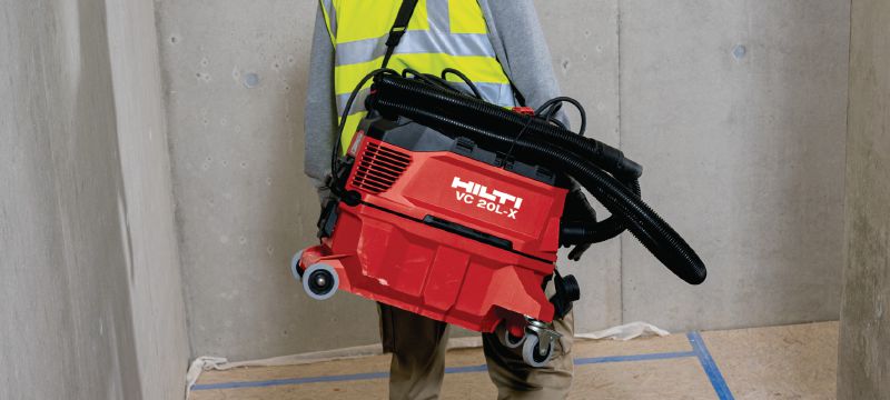 Екстрактор за прах VC 20L-X от L-клас Мощен екстрактор за прах за свързване с електроинструменти и почистване (сухо и мокро) на работното място, резервоар с вместимост 15 литра Приложения 1