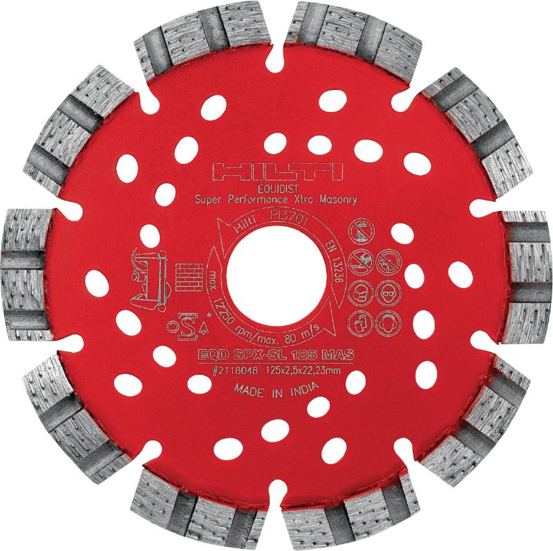 SPX-SL диамантен диск за зидария Превъзходно диамантено острие с технология Equidist за оптимално изрязване в зидария