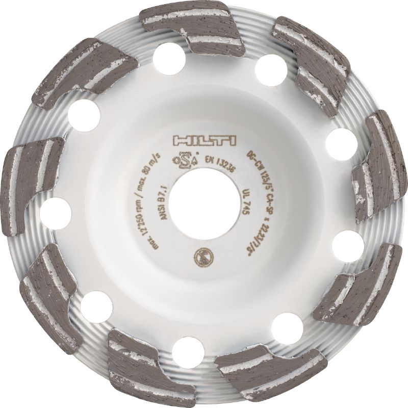 Абразивен диамантен чашков диск за шлифоване SPX (за DG/DGH 150) Диамантен чашков диск за шлифоване с най-високи експлоатационни показатели за системата за диамантено шлифоване DG/DGH 150 – за шлифоване на пресен и абразивен бетон