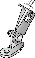 Конектор за скоба на шпилка MQS-AB Поцинкован предварително сглобен конектор за скоба на шпилка с увеличена гъвкавост на монтиране за широк диапазон сеизмични приложения