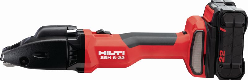 Безкабелни ножици SSH 6-22 Безкабелни ножици за двойно рязане с висок капацитет за бързи разрези в ламарина, профили и ОВК въздуховоди до 2.5 mm│12 Ga (платформа батерии Nuron)