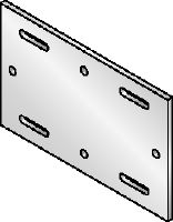 Основна плоча MIQB-S Горещо поцинкована (HDG) основна плоча за закрепване на трегери MIQ към стомана