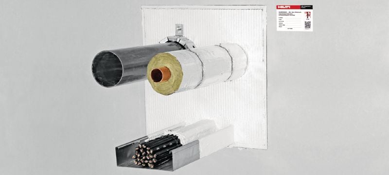Пожарозащитен панел CFS-CT B Панел с пожарозащитно покритие, подходящ за системи с двойни панели EI120. Приложения 1