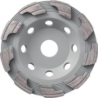 P универсален диамантен чашков диск Стандартен диамантен чашков диск за ъглошлайфи – за по-бързо шлифоване на бетон, нивелираща замазка и естествен камък